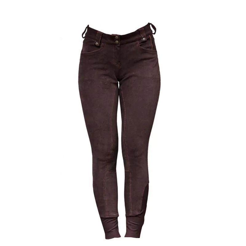 Horseware Adalie Ladies Knee Patch Breeches - Coffee Bean